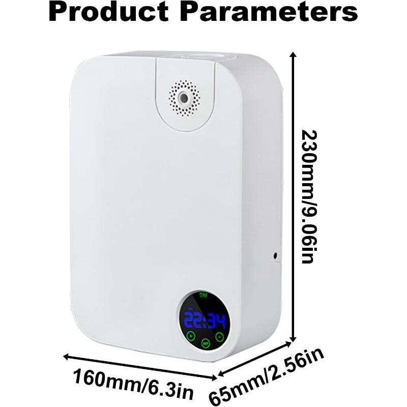Smart Scent Air Machine with Touch Control, Large Coverage, Wall-Mount Waterless Aroma Diffuser for Home Hotel(Color:White)