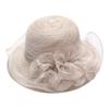 Foldable Wide Brim Sun Hat for Women Summer Organza Beach Hat Lightweight Breathable UV Protection Packable Travel Hat