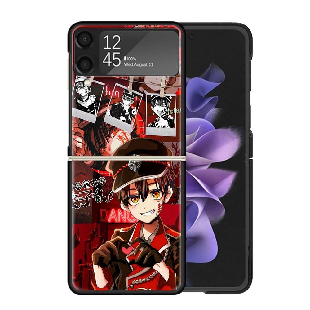 Anime Toilet Bound Hanako Kun Clear Phone Case For Samsung Z Flip 7 6 5 4 3 Galaxy ZFlip7 ZFlip6 ZFlip5 ZFlip4 ZFlip3 5G Print C