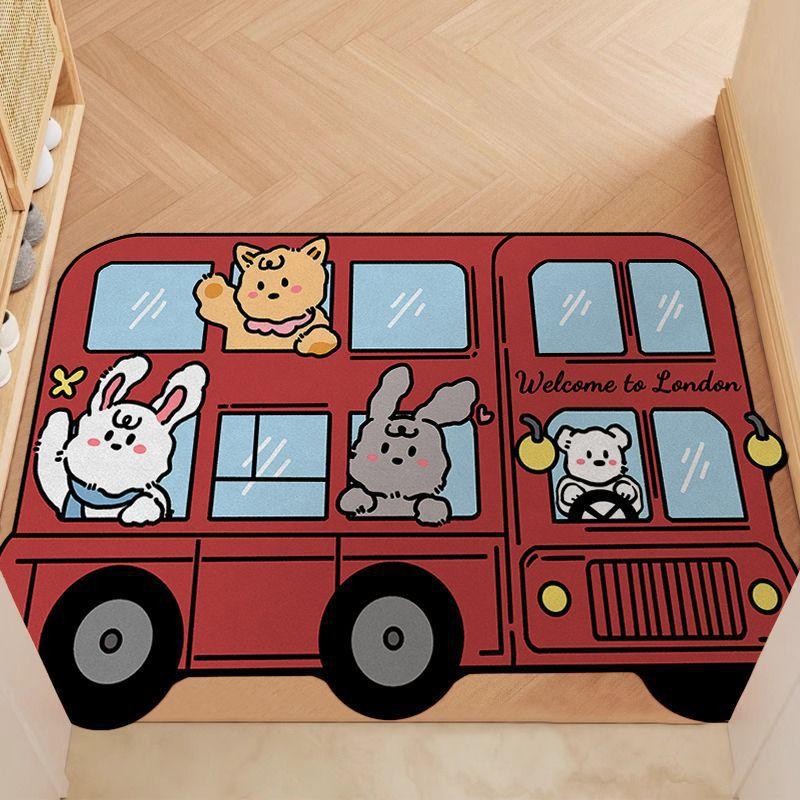 Cartoon Can Love The Home Door Mat Door Dirty Anti-slip Mat Into The Door Porch Can Be Cut Carpet