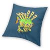 My Singing Monsters Reedling Pillowcase Polyester Linen Velvet Pattern Zip Decor Pillow Case Home Cushion Case