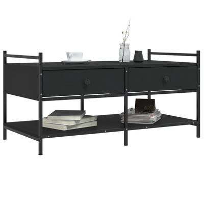 Coffee Table Black 99x50x50 Cm Particleboard
