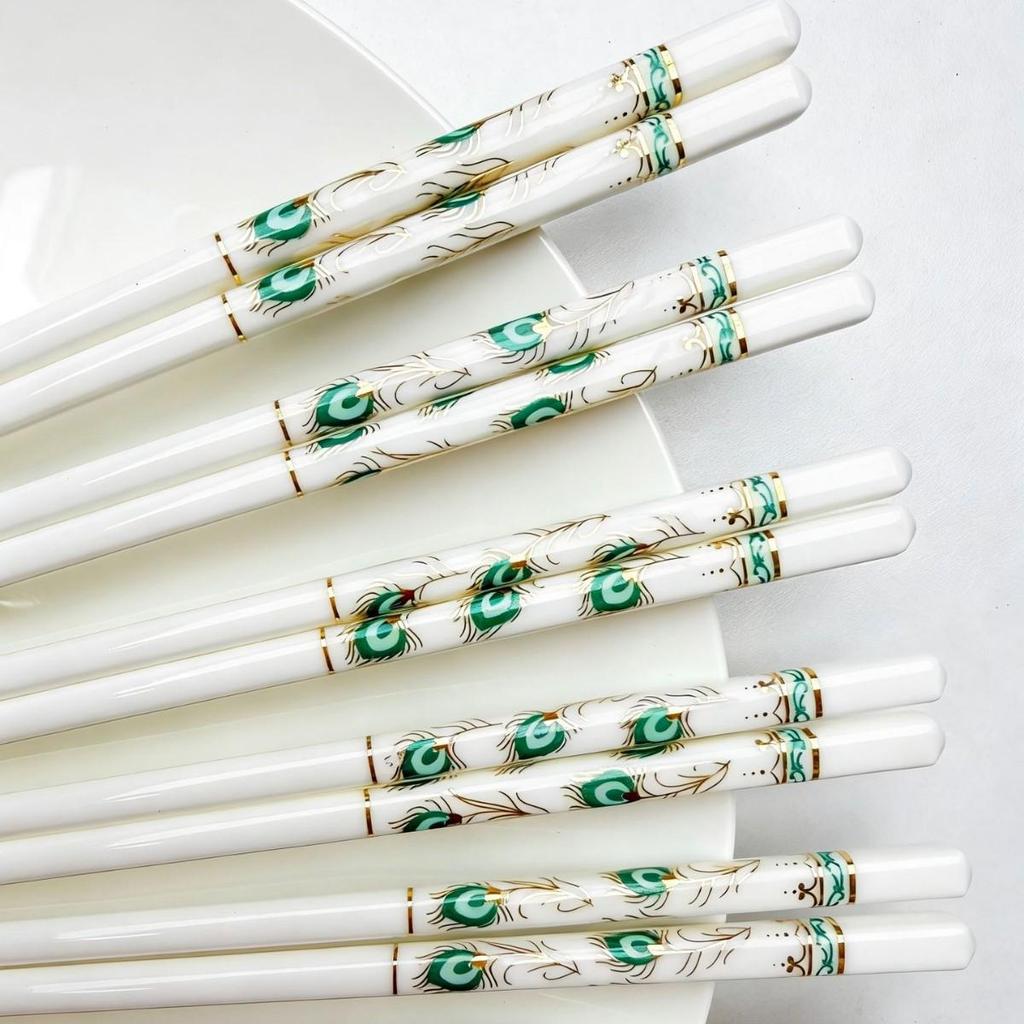 High-Temperature Resistant Luxury Macaron Color Ceramic Chopsticks - Easy To Clean