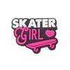 Crocs Rubber Decoration Badge Emblem Patch Skater Girl 574-05 OS