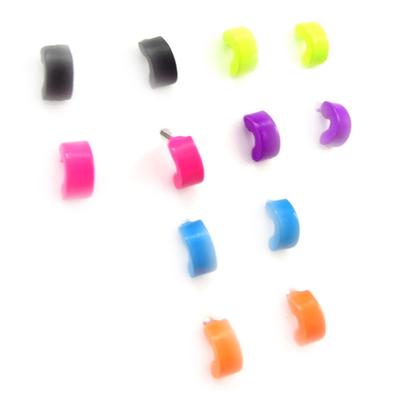 [K3154] - 6 Pairs of Tutti Frutti 'Coloring' Earrings
