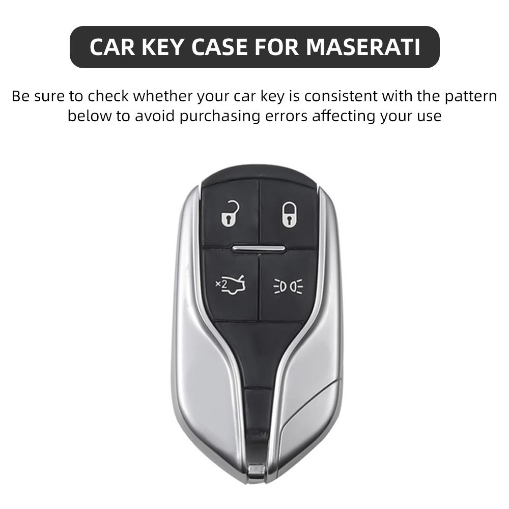 Soft TPU Car Remote Key Case Cover Holder for Maserati Levante Ghibli Quattroporte GT Granturism GranCabrio Car Accesories