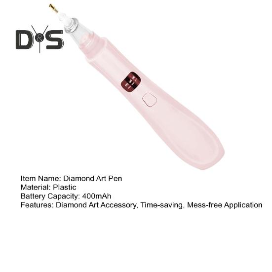 Stilou de artă cu diamant cu vid, stilou de artă cu diamant electric fără fir, cu vârfuri de înlocuire, 3 moduri de aspirare reglabile, stilou de vid pentru meșteșuguri de artă cu diamant DIY
