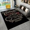 3D Retro Vintage Motorcycle Area Rug Large,Carpet Rug for Living Room Bedroom Sofa Doormat Decor,Child Play Non-slip Floor Mat