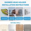 360° Adjustable Self-Adhesive Wall Mounted Shower Holder Bracket Stand Bathroom