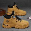 High-top Martin Boots Men's Shoes Autumn New Tooling Shoes Men's Trend Versatile Platform Casual Short Boots Labor Insurance Shoes