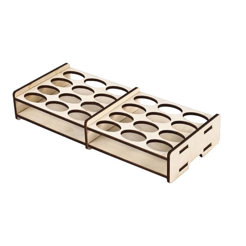 652F Paint Bottles Display Rack Brushes Holder Stand Storage Box DIY