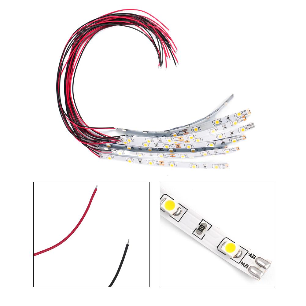 Accessories Dollhouse Indoor LED Light Strip Decoration 20 Cm Long 6 Led Building DIY Flexible LED Layout Pre Wired