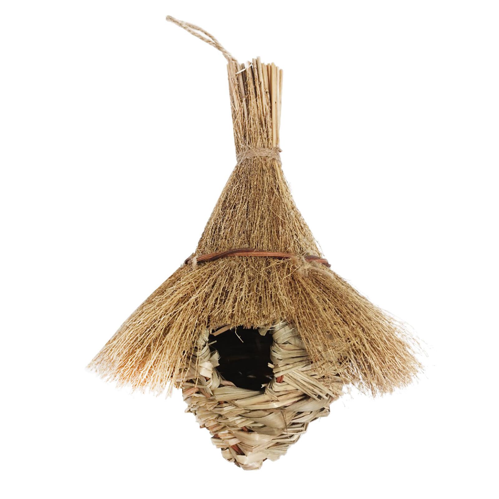 

House Outdoor Hanging Bird House Straw Bird House Natural Bird House коричневый