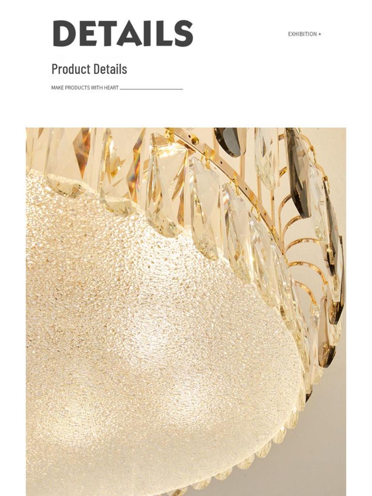 Acrylic Cloud Mist Ceiling Light: Modern, Luxurious Designer Crystal Lamp for Master Bedroom and Living Room