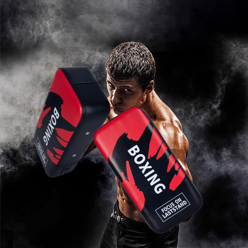 1pcs Punching Bag Boxing Pad Sand Bag Fitness Taekwondo MMA Hand Kicking Pad PU Leather Training Gear Muay Thai Foot Target