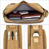 [RAKEE] Men's Shoulder Bag, Messenger Bag, Canvas, Shoulder/Crossbody, Waterproof, Large Capacity, Durable, 6 Colors