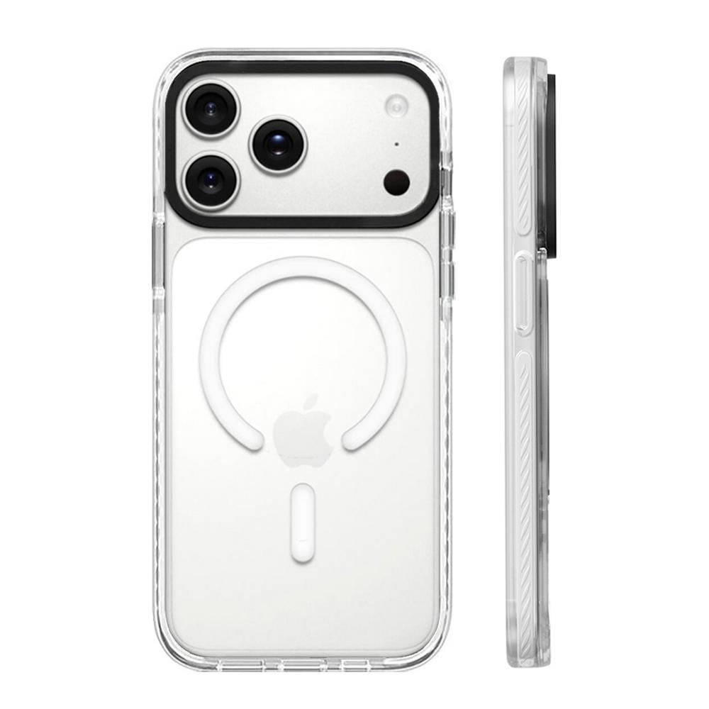 Acrylic Strong And Anti Drop Phone Case For iPhone 17 Air 16 15 14 13 12 Pro Max For Magsafe Magnetic Wireless Charging Cover