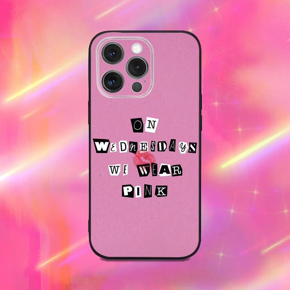 M-Mean G-Girls Burn Book Phone Case For iPhone 16,15,14,13,12,11,Pro,Max,Plus,X,XS,XR,SE,8,7,Mini,Soft Silicone Black Case