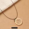 Female Acorn Pendant - Simple Long Sleeve Sweater Chain - Retro Knitted Necklace Accessory