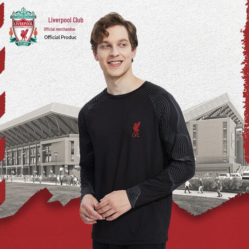 Oficiální černé rychleschnoucí tričko s dlouhým rukávem Liverpool FC