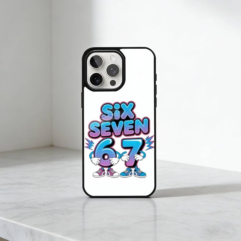 Funny Six-Seven Memes 67 Phone Case For iPhone17,16,15,14,13 Plus,Pro Max Magnetic For Magsafe Wireless Charging
