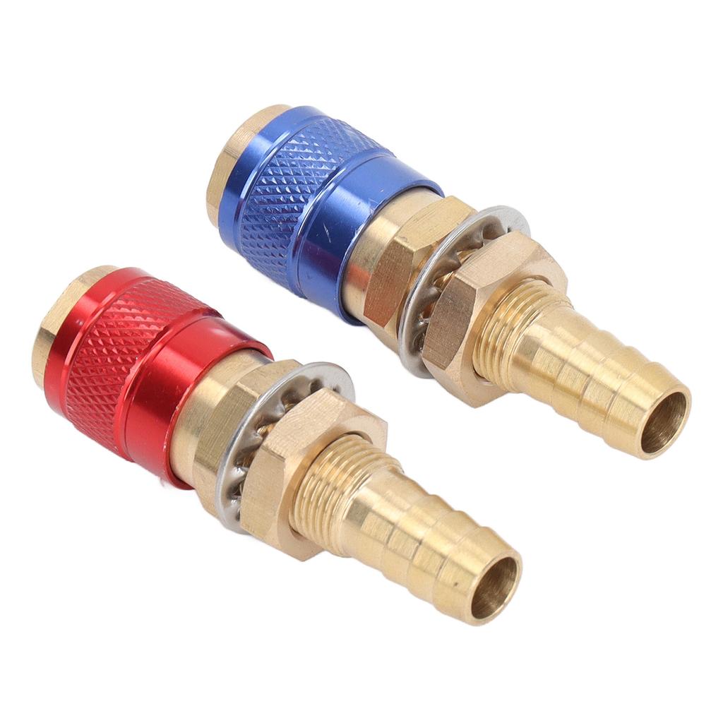 Water Cooled Gas Adapter Portable Brass Quick Connector with Plug for PTA DB MIG TIG Welding Torch