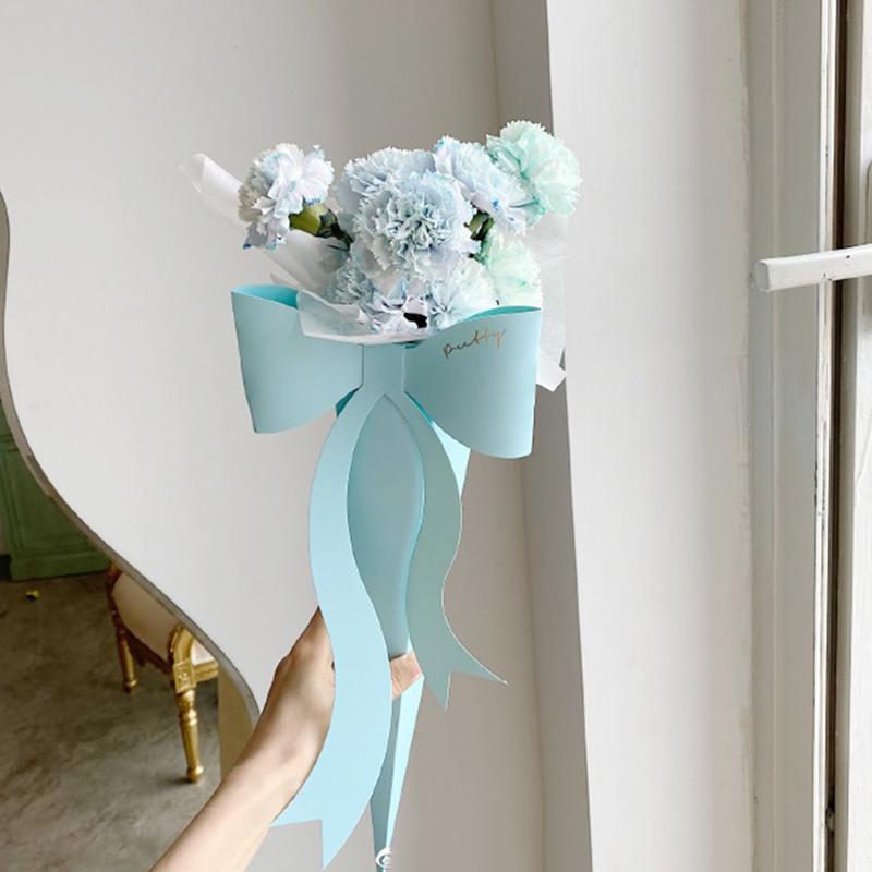 

10PCS Flower Packaging Box Portable Rose Flower Box Paper Bag Single Bouquet Box Valentine s Day Birthday Party Christmas Gift 10PCS синий