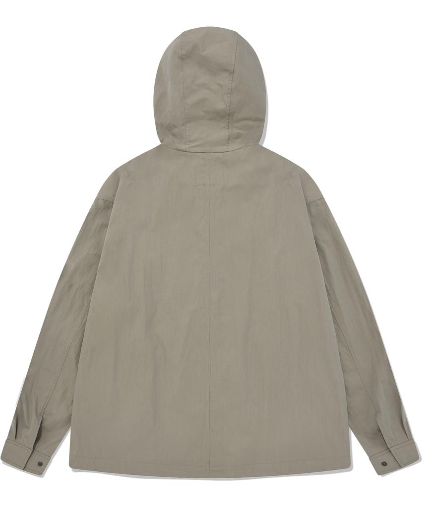 COVERNAT Cotton Hoodie Jacket Beige