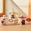 Cute Cartoon Cat Ceramic Mug, Couple Water Cup, High-value Gift Box, Souvenir, Birthday Gift, Breakfast Cups