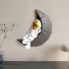 Driedimensionale Wanddecoratie Astronaut Maan Hars Ambacht 3D Ruimte Thema Hangend Ornament Kinderkamer Decor