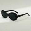 123Pcs Fashionable Oval Frame Glasses With Retro Academic Style Suitable For Street Pography And As A Holiday Gift