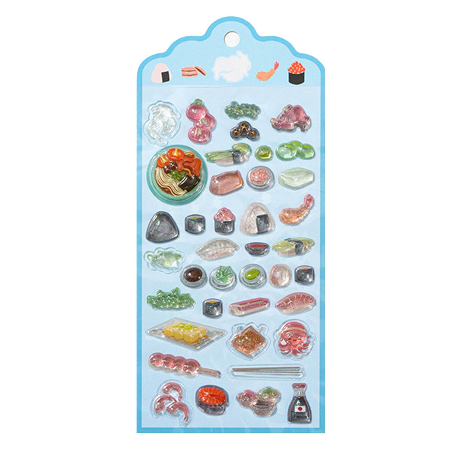

Vibranting Handmade Journal Sticker With 3D Embossed Dessert Art For Planners