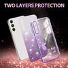 KADEM For Samsung Galaxy A17 Case Flower TPU Flexible Gradient Phone Cover