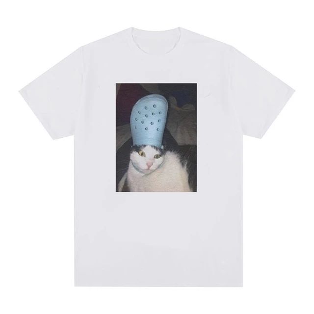 

Funny Meme Cat Print Graphic T Shirt Men s Women Vintage High Quality Fashion T-shirts Tops O-Neck Cotton Oversized T-shirt77899 4XL