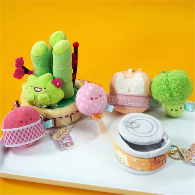 Series Sumikkogurashi Supermarket Plush Pendant With Apple Broccoli For Gift