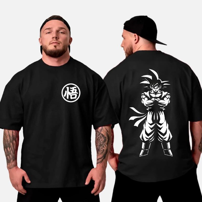 

Dragon Ball Japan Animation Summer T-Shirt Leisure Sports Street Fitness Loose Comfortable Cotton Short Sleeves Men Women Top S темно-синього кольору