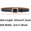 1pc New Women's Belt Fashion Gold Alloy Buckle Belt High Grade Soft PU Leather Belt Trend Paired with Coat Jeans Belt Lady Belt