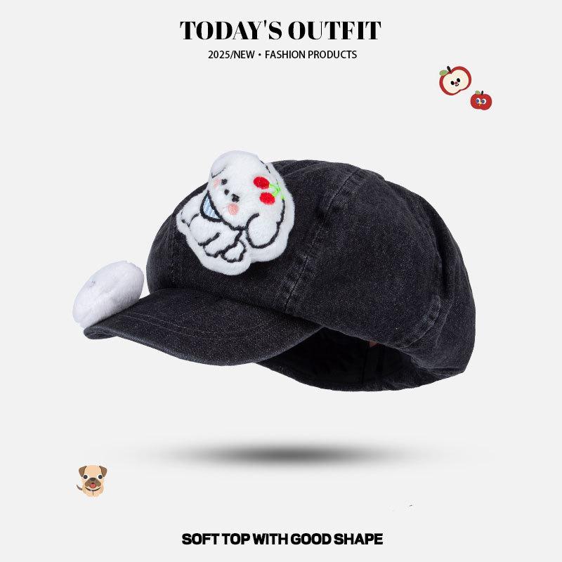 

Новая мультяшная шляпа в виде кости щенка, ковбойская шляпа со звездочкой аниса, защита от солнца, большой обхват головы, корейский берет