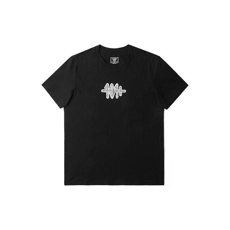 Standard Version Round Neck 101 Hollow Logo Puff Print Short Sleeve T-Shirt Men Tops LMT006999K9900FK11000