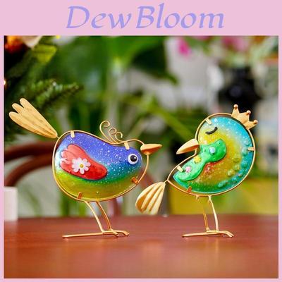 Glass Bird Garden Decor Painted Finish For Gift Giving And Home Decor