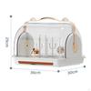Baby Bottle Drainer Rack Holder, Countertop Dryer, Dustproof ,Nursing Storage Box with