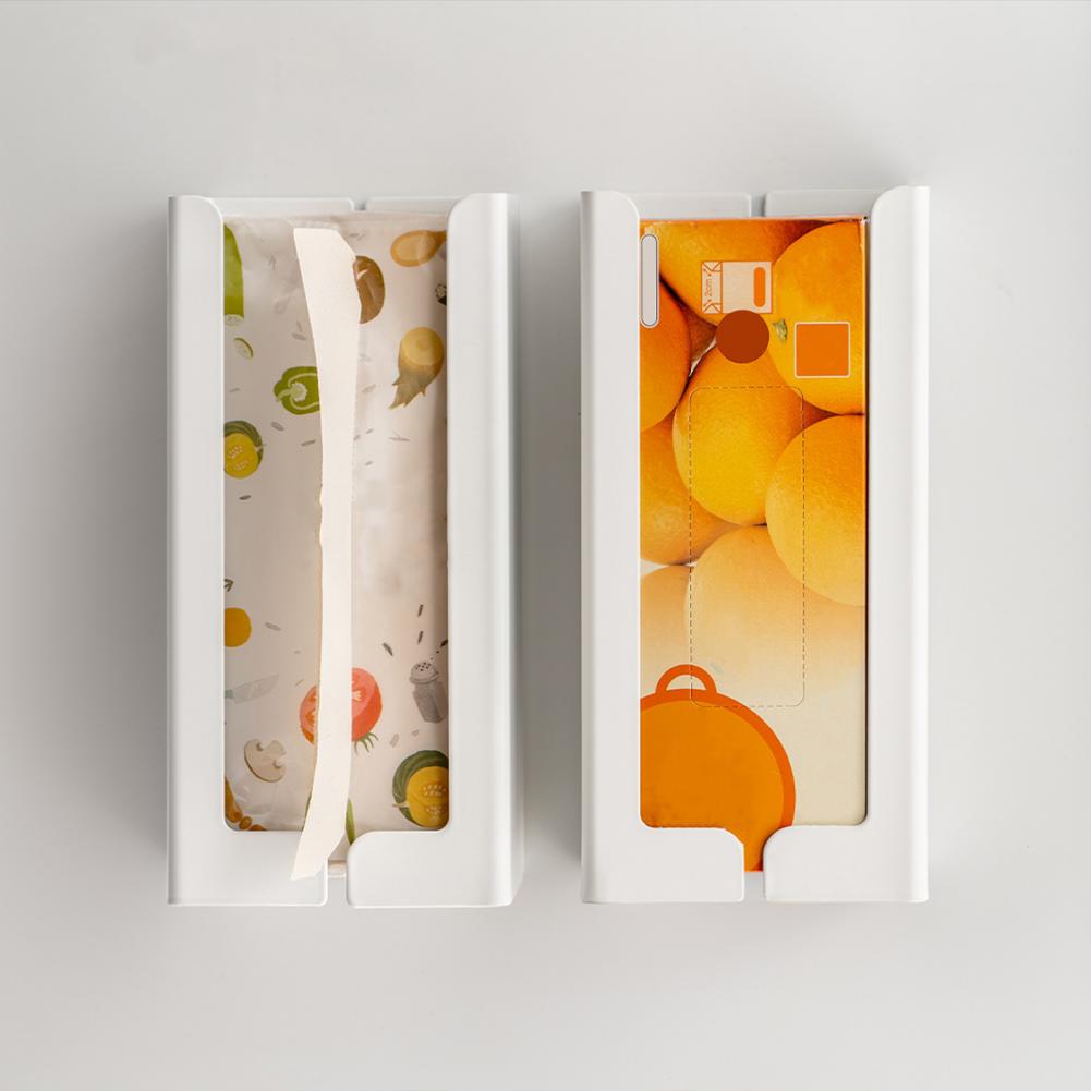 Magnetic Tissue Box Holder Wall Mounted Glove Box Holder Freezer Refrigerator Wall Mount Disposable Gloves Tissue Dispenser