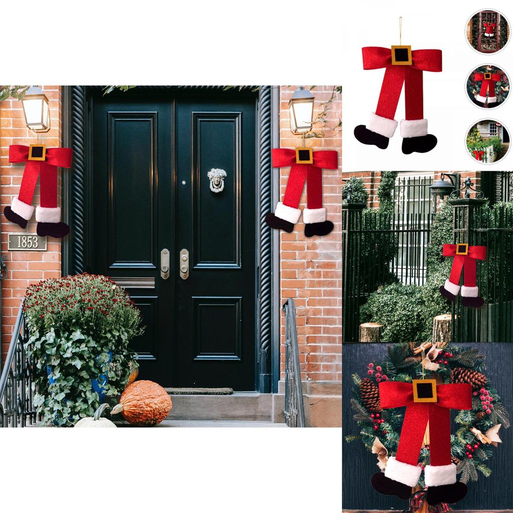 Festlig jultomte rosett dekorativ väggklistermärke för modernt hem vardagsrum sovrum