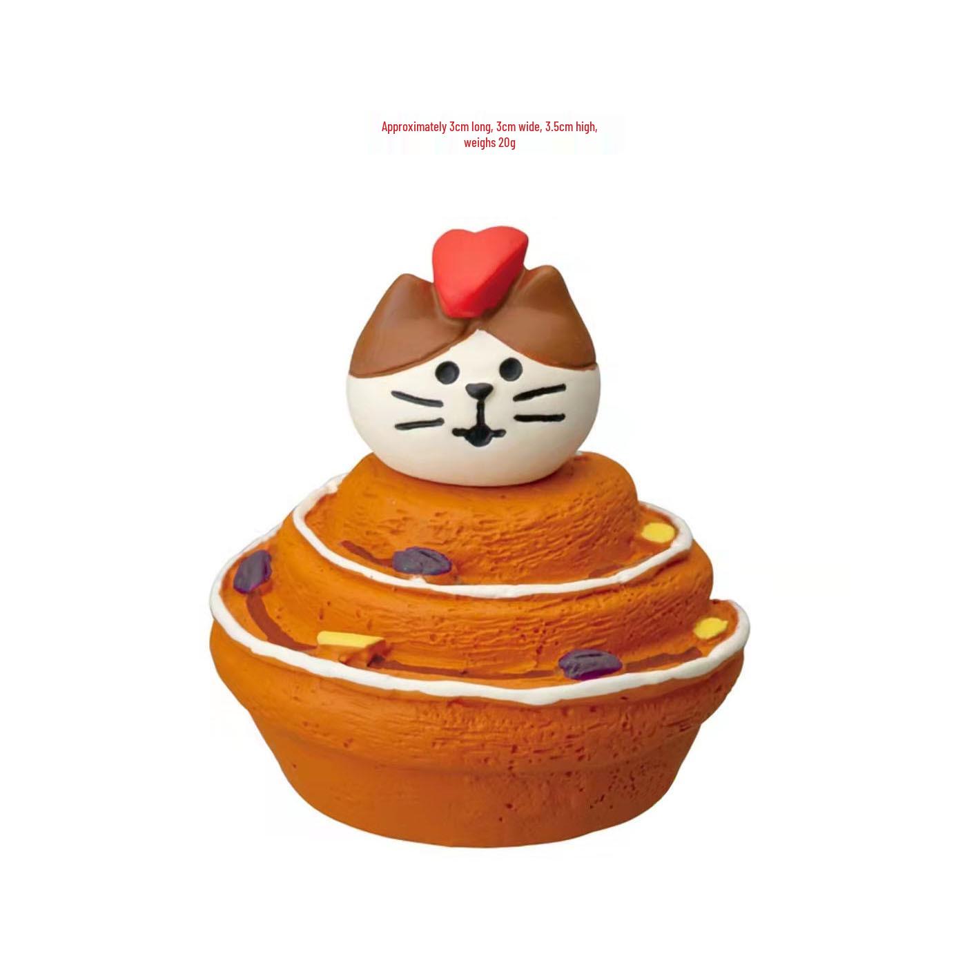 Japanese Cat Bread Cake DIY Accessories: ZAKKA Food Toy Ornaments