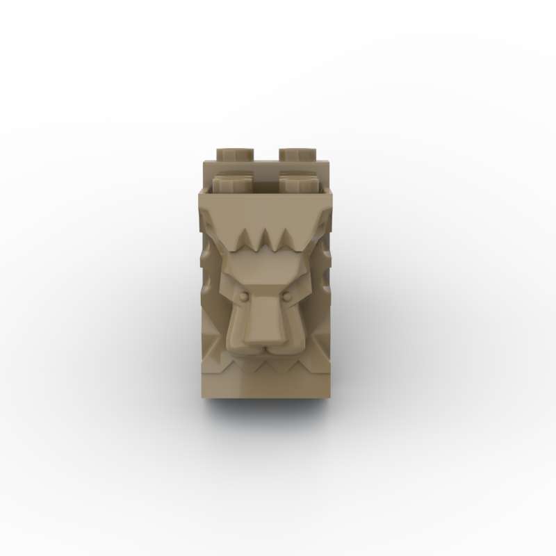 

MOC 10PCS 30274 Lion Head 2x3x3 Featuring Cutout Construction Bricks Kit Street View Castle Wall Tile Toy Ideal For Kids Kid Birthday Gift Idea