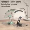 Soporte para Tablet de Acrílico Transparente Rotación de 360 Grados Altura Ajustable Soporte para Tablet Universal Plegable Soporte de Escritorio Accesorios para Tablet