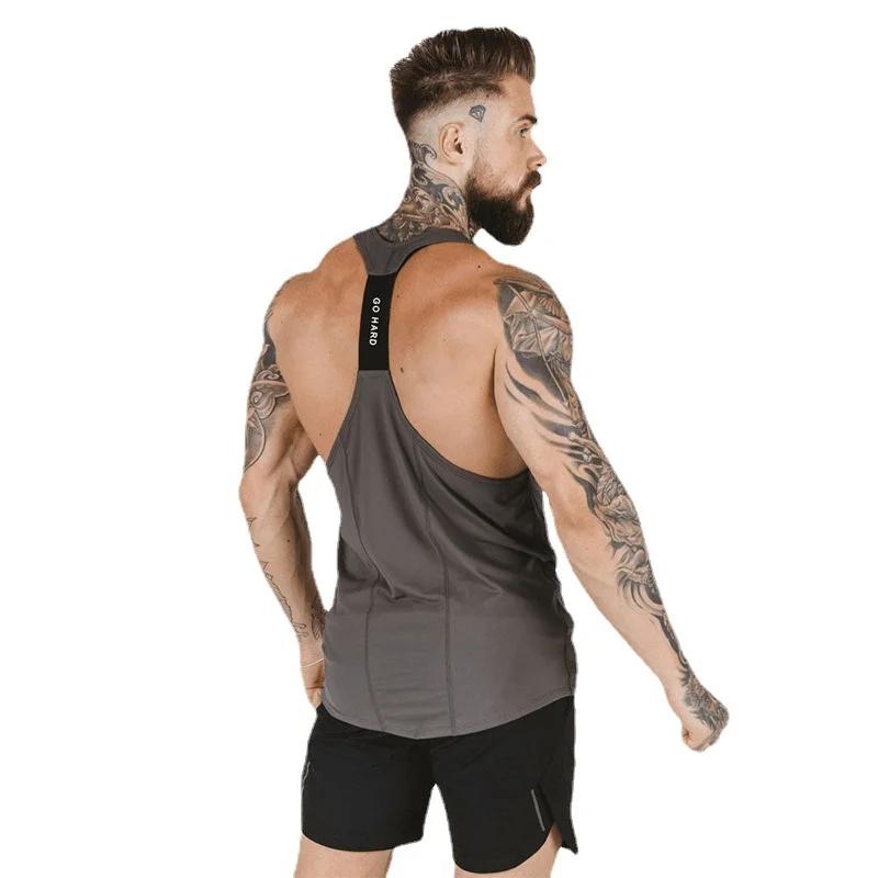 Canotta Sportiva Estiva da Uomo Muscolatura Fitness Elastica Traspirante Bianca Leggera Senza Logo Giuntata