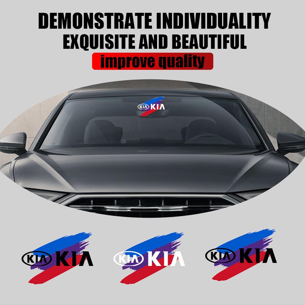 Car Badge Body Trunk Windshield Vinyl Sticker Accessories For Kia K3 K5 Ceed Sportage Rio Cerato Sorento Picanto Optima Soul K5 agj032