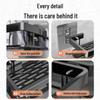 No-Drill Wall-Mounted Bathroom Storage Rack - Aluminum Nail-Free Shelves
