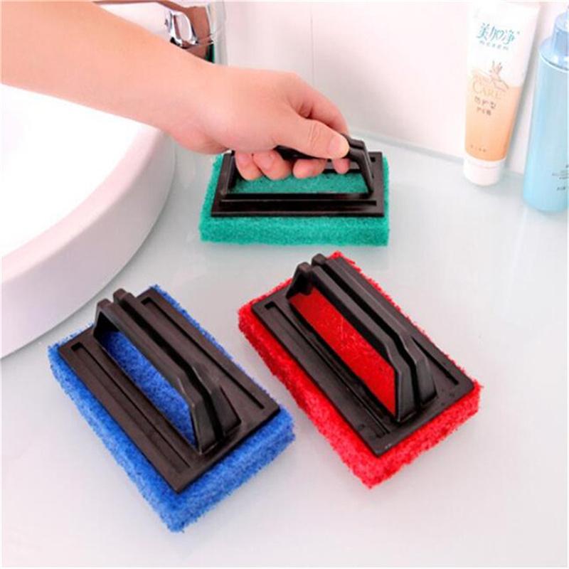 The Kitchen Decontamination Tape Handle Sponge Bottom Clean Brush Sponge Wipe